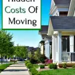 8 hidden costs of moving on a neighborhood street lined with houses, a sidewalk and trees