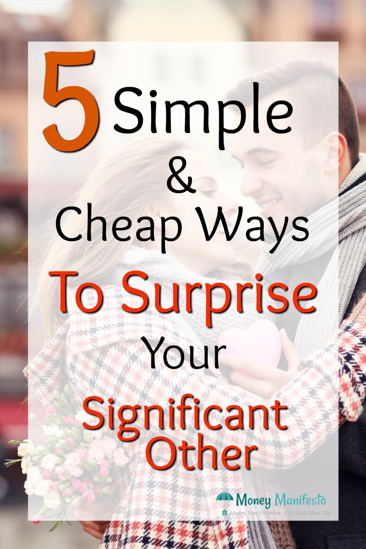 5 simple and cheap ways to surprise your significant other overlayed over couple embracing