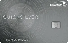 capital one quicksilver credit card card art with emv chip