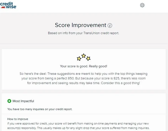 credit score improvement suggestions